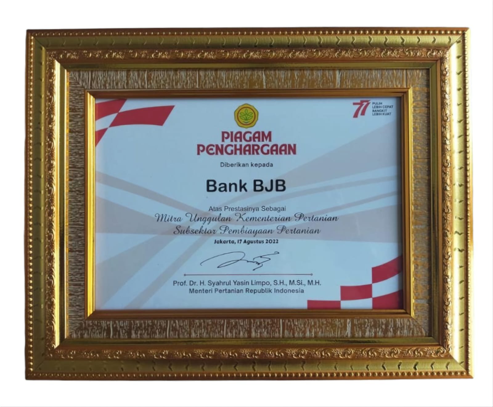 Penghargaan Bank BJB