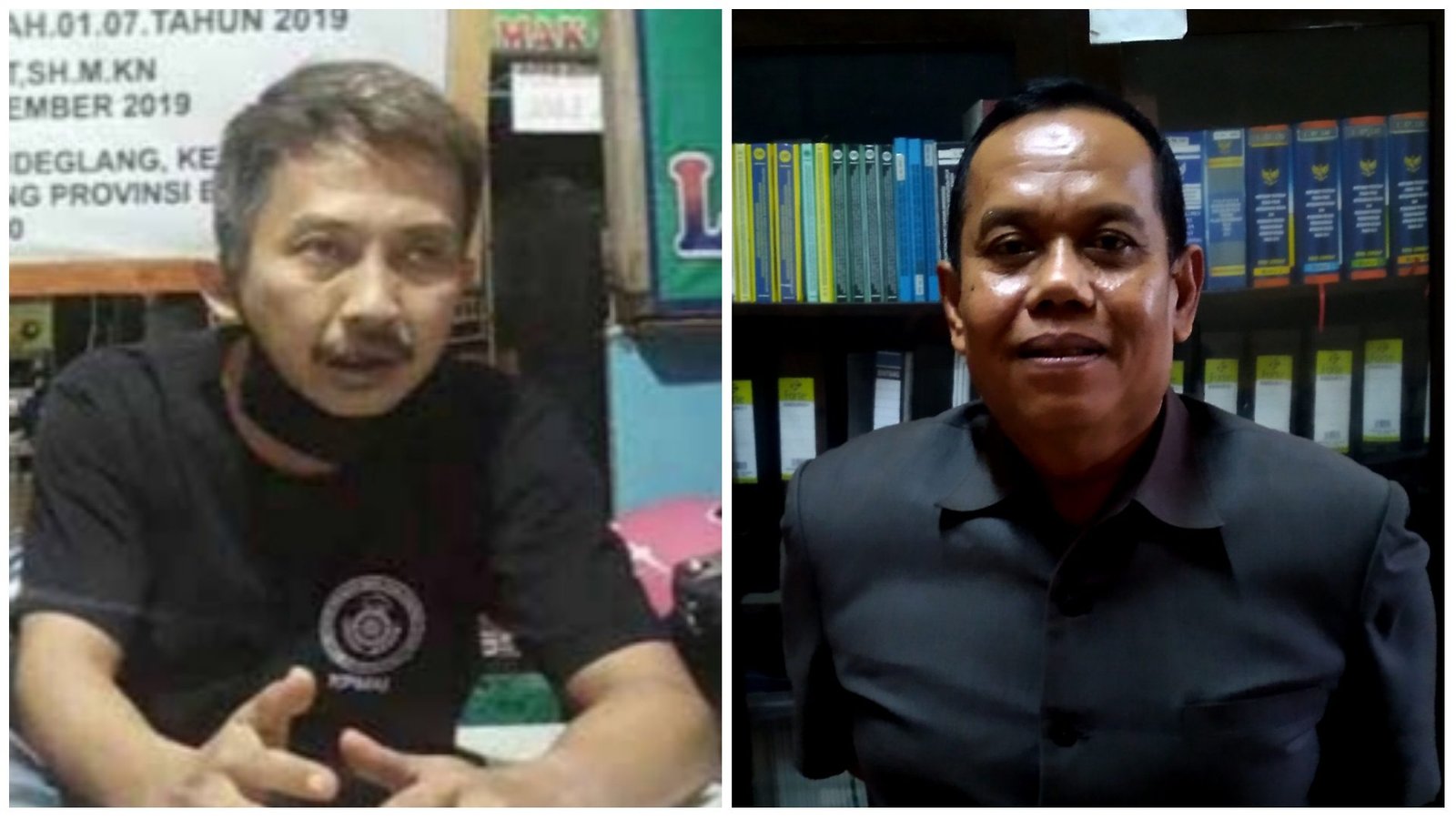 Norman Irawan, Pembina KPMAI Pandeglang (kiri), Dadi Rajadi, Wakil Ketua Bapemperda DPRD Pandeglang (kanan). Adytia